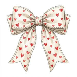 Coquette Heart Bow T-Shirt - Valentine's Day Girly Aesthetic Tee
