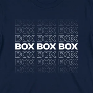 Formula 1 Box Box Box T-Shirt - Minimalist F1 Pit Stop Fan Tee
