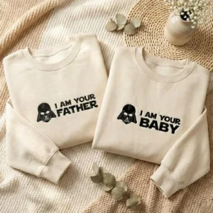 Matching Father and Baby Star Wars Inspired Sweatshirt Set