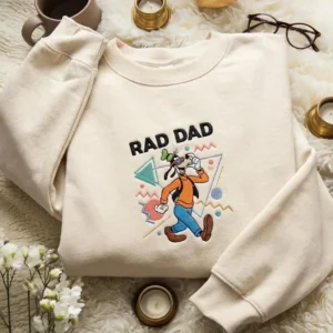 Rad Dad 90s Retro Sweatshirt - Cool Father's Day Nostalgia Gift